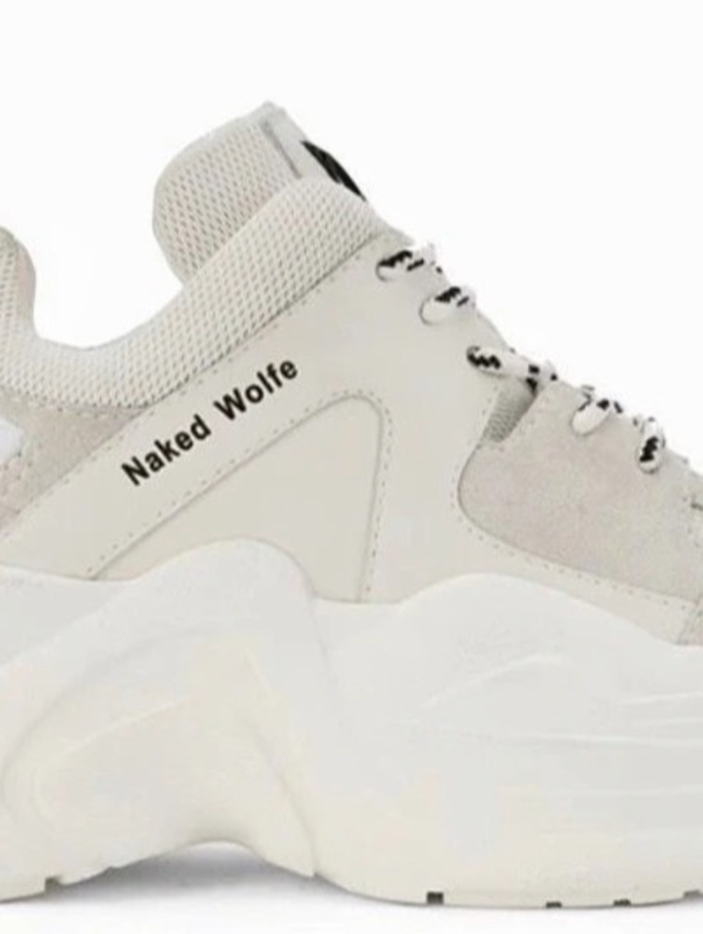Naked Wolfe Track Sneaker White & Gray
